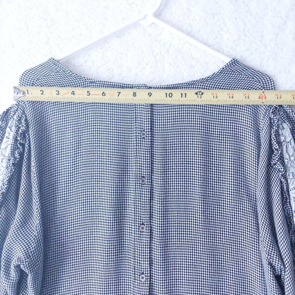 Jane and Delancey Black & White Houndstooth Long Sleeve Top Women's Sz 2X - Picture 13 of 15